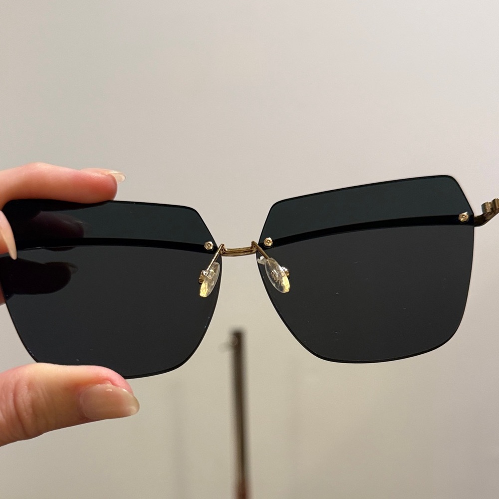 Dior Women's Brown and Gold Sunglasses - Picture 2 of 7